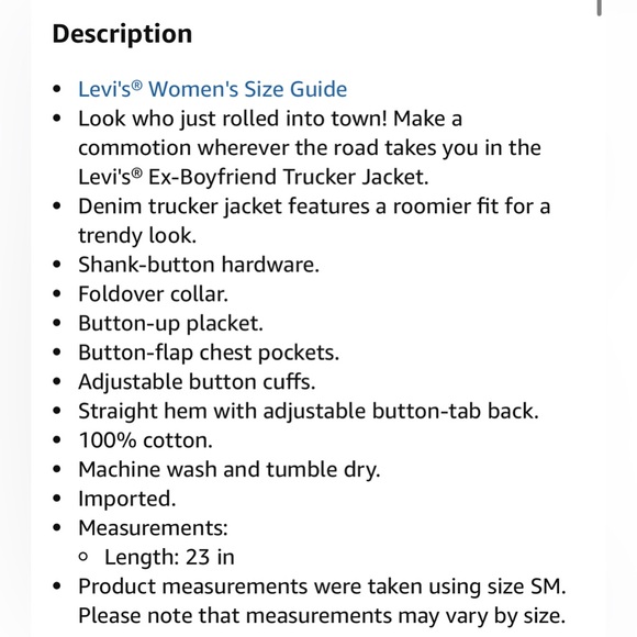 Levi’s Ex-Boyfriend Trucker Jacket - Picture 4 of 7